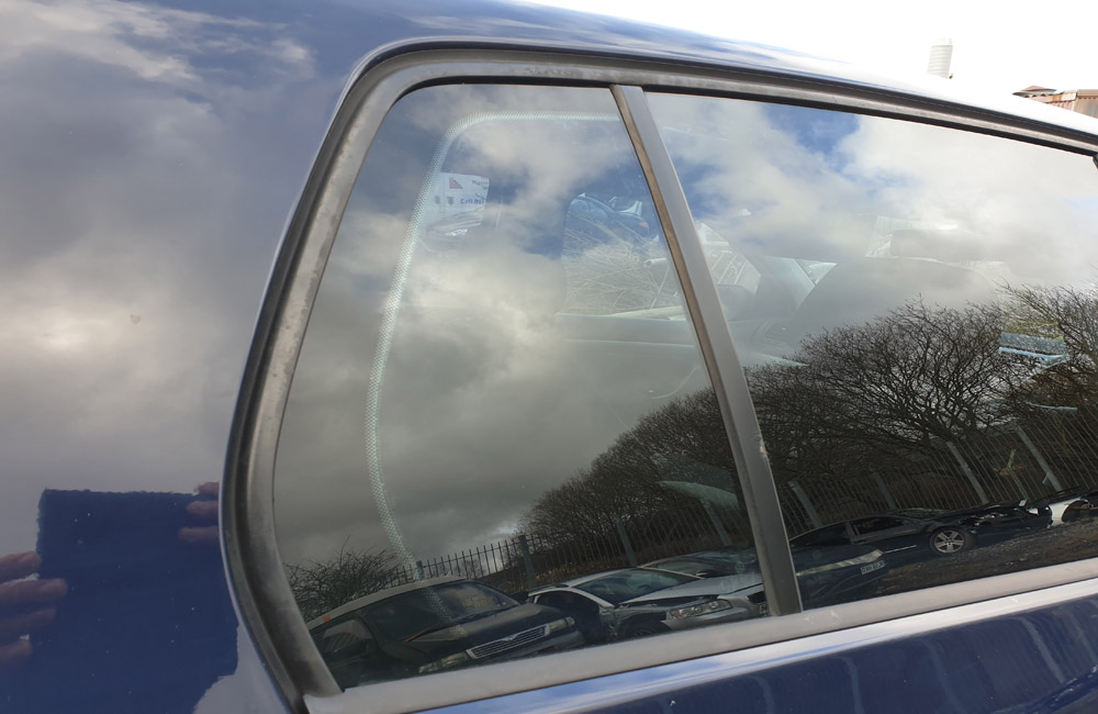VW Golf Match TDI Quarter Window Glass Drivers Rear Door